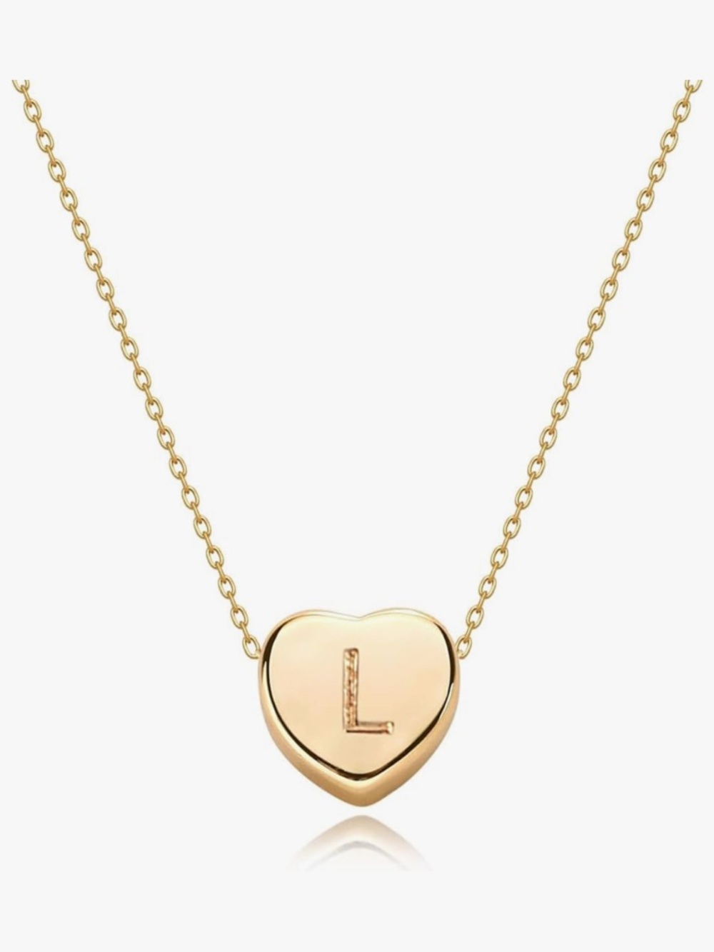 L Gold Heart Necklace